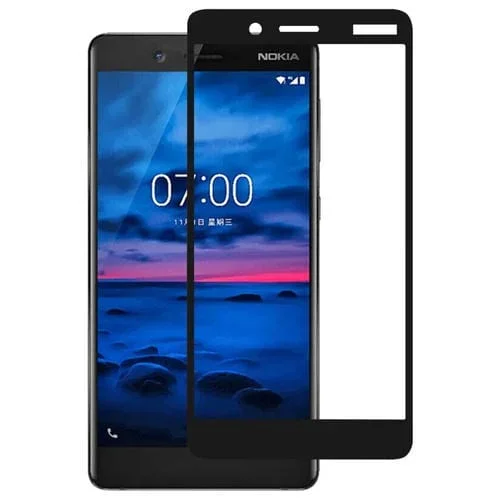 Película de Vidrio Templado Full Glue Full Cover Protector de Pantalla para Nokia 7
