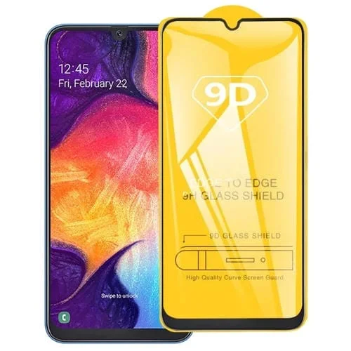 Película de Vidrio Templado Galaxy A40 Pantalla Completa Pegamento 9D