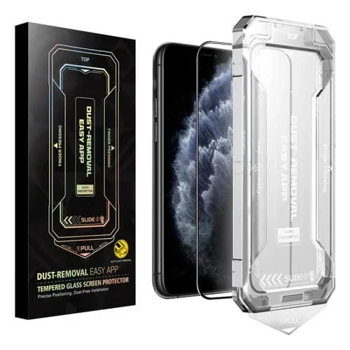 Película de Vidrio Templado HD para iPhone 11 Pro Max y Xs Max Fácil Instalación