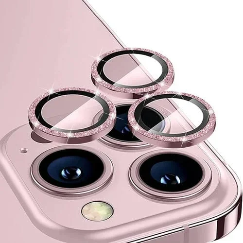 Película de Vidrio Templado Lente Trasera Enkay para iPhone 14 Pro / 14 Pro Max Aleación de Aluminio (Rosa)
