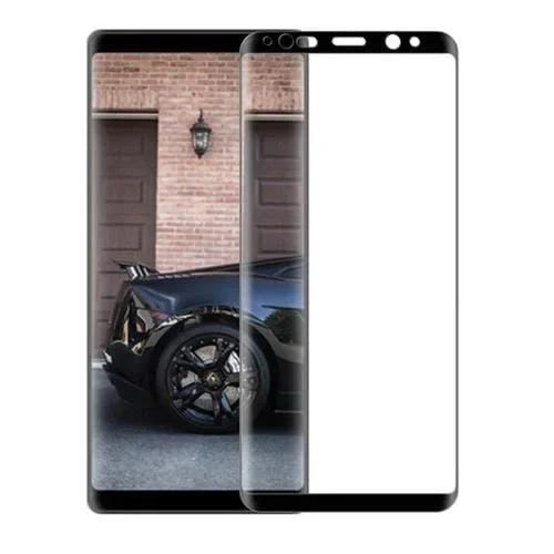 Película de Vidrio Templado Mocolo Full Glue 0.33mm 9H 3D Borde Redondo para Galaxy Note8 (Negro)