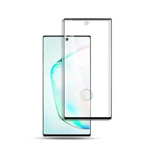 Película de Vidrio Templado Mocolo para Galaxy Note 10 Pantalla Completa Curvada 3D (Negro)