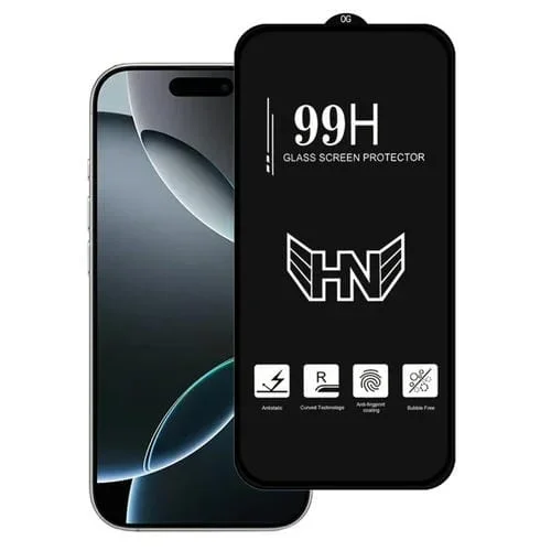Película de Vidrio Templado Pantalla Completa Aluminio Alto para iPhone 16 Pro