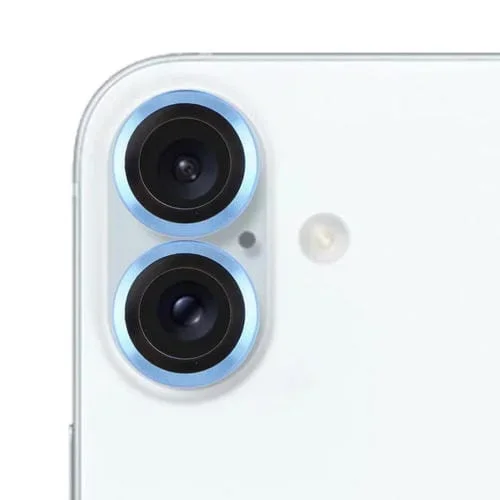 Película de Vidrio Templado para Cámara Trasera iPhone 16 Plus/16 (Azul)