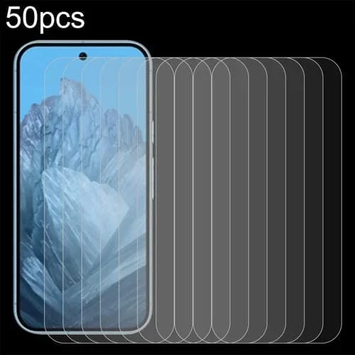 Película de Vidrio Templado para Google Pixel 9 50 Piezas 0,26mm 9H 2.5D