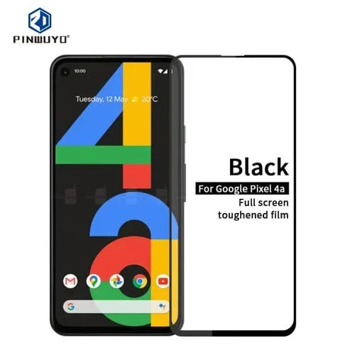 Película de Vidrio Templado para Google Pixel4A Pinwuyo 9H 2.5D Pantalla Completa (Negro)