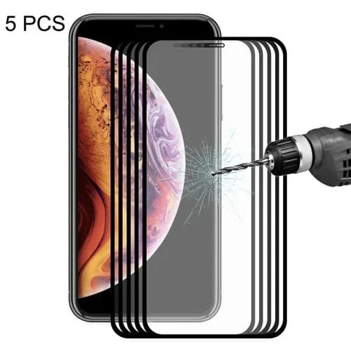 Película de Vidrio Templado Para iPhone Xr Enkay Hat-Prince 0.2mm 9H 2.5D Pantalla Completa (Negro)