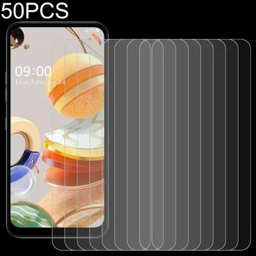 Película de Vidrio Templado para LG Q61 50 unidades 0.26mm 9H 2.5D