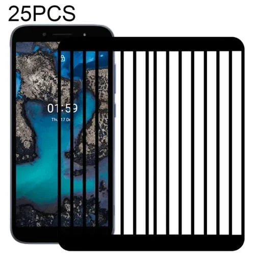 Película de Vidrio Templado para Nokia C1 Plus 25 PCs Full Glue Pantalla Completa