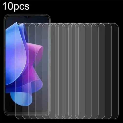 Película de Vidrio Templado para Tecno Pop 7 10PCs 0.26mm 9H 2.5D