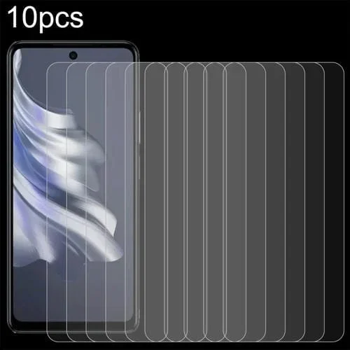 Película de Vidrio Templado para Tecno Spark 20 Pro 10 Piezas 0,26mm 9H 2.5D