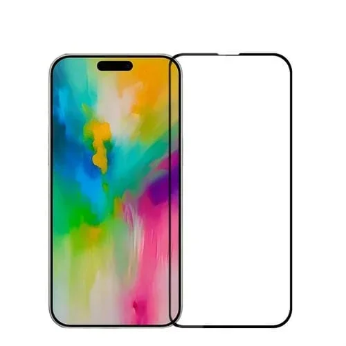Película de Vidrio Templado Pinwuyo 9H 2.5D Pantalla Completa iPhone 16 Pro (Negro)