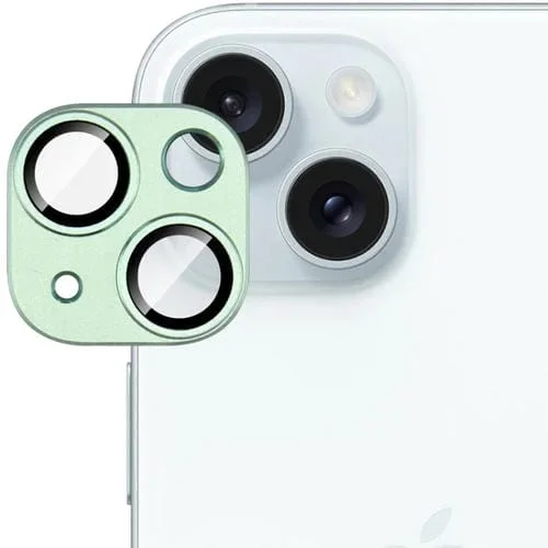 Película Protectora de Cámara Imak Metal Armor para iPhone 15/15 Plus (Verde)