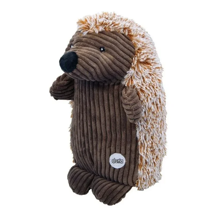 Peluche para perros GLORIA – Tamaño 22 cm – Peluche Erizo gigante – Juguete para perros – Peluche con sonido – Textura suave – Muy resistente – Color marrón