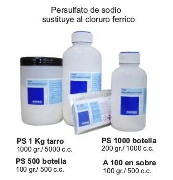 Persulfato Sodio 100gr. 500cc Sustituye Al Cloruro