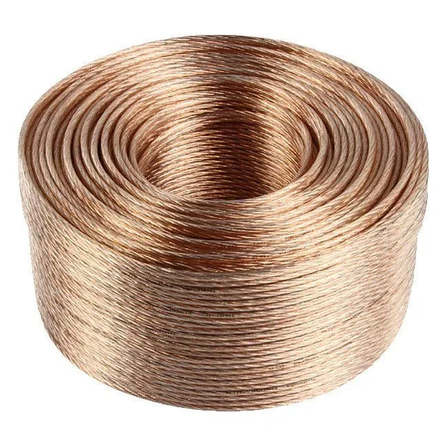 Pg rollo de cable de altavoz 100m 2×0.5 color tran