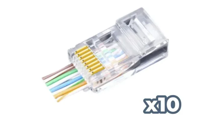 Phasak Conector FastCrimp Cat.6 FTP AWG22 a 24 (10) – PHK 2241