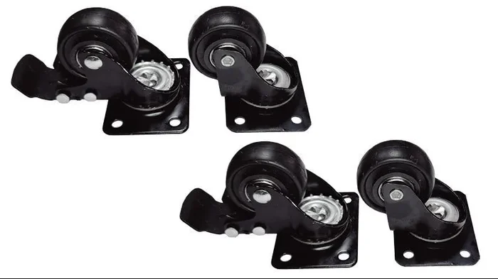 Phasak kit 4 ruedas para rack suelo con freno