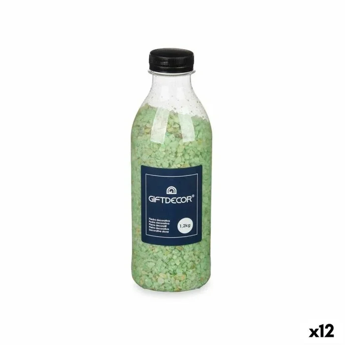Piedras decorativas mármol verde 1,2 kg (12 unidades)
