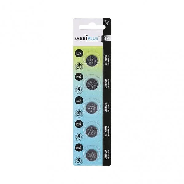 Pila boton cr1620 3v fabriplus litio20x5x0,4 cm