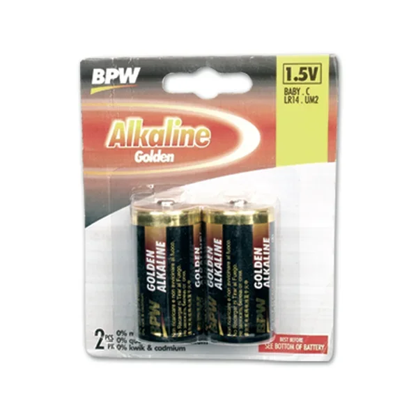 Pilas alcalinas BPW modelo LR14 pack de 2 unidades 53602