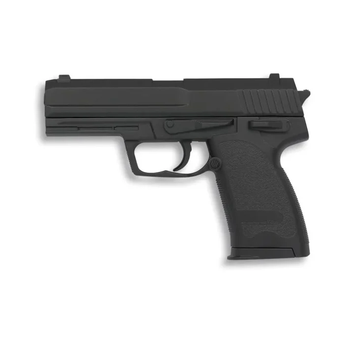Pistola Albainox 6 mm de aire suave, airsfot muelle, cuerpo PVC, 110 gramos, 18 m/s, 60 fps, energía 0,22 Julios, bolas PVC, 38283