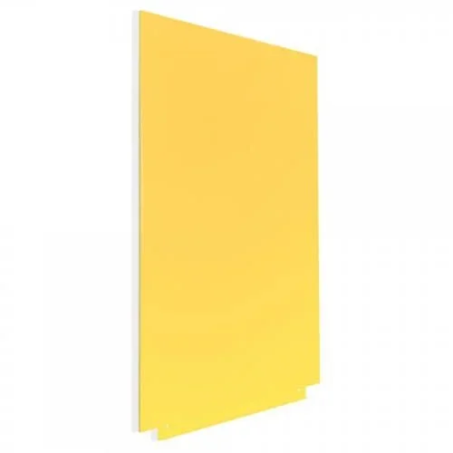 Pizarra sin marco skinwhiteboard color amarillo tráfico escala de amarillos. medida 100x150cm magnética modular rocada 6421r-1023