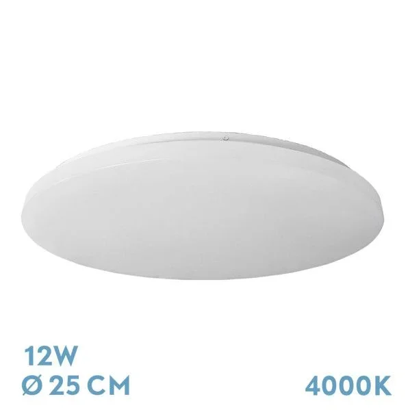 Plafon Led Modelo Tadeo Blanco Redondo 12 W Luz Neutra