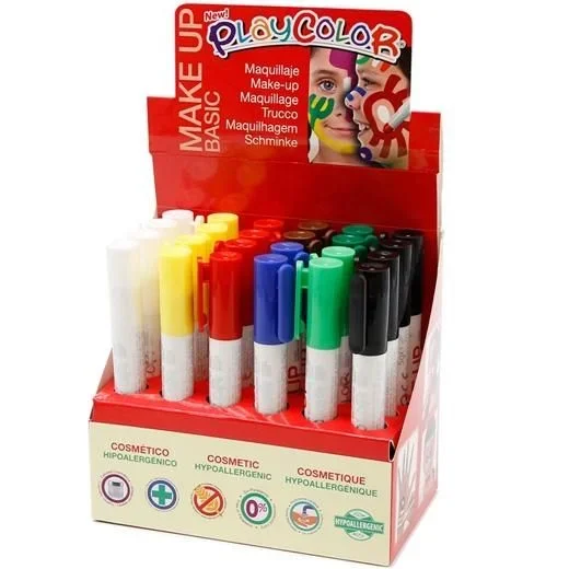 Playcolor barras de maquillaje make up basic colores surtidos -expositor de 24-