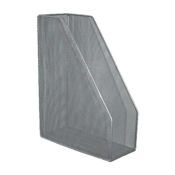Poessa revistero metalico de rejilla 100x295x215mm cromado