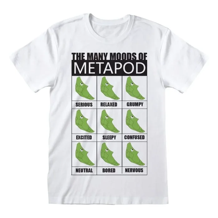 Pokémon camiseta many moods of metapod talla m