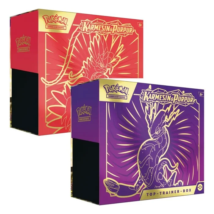Pokémon karmesin & purpur top trainer box *edición alemán*