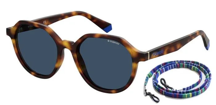 Polaroid PLD 6111/s Sunglasses, IPR/C3 Havana Blue, 51 Unisex-Adult