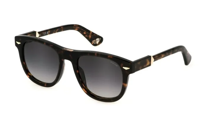 POLICE SPLL87E Gafas, Shiny Brown/Havana, 52 para Hombre