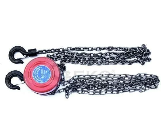 Polipasto de cadena 1t x 2,5m, ideal para aplicaciones industriales de elevación de cargas pesadas, resistencia, seguridad y durabilidad garantizadas