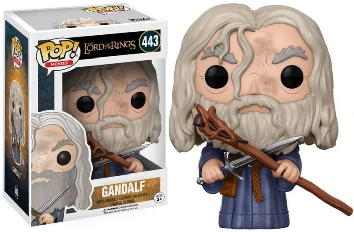 POP Funko Movies: Lord of The Rings – Gandalf – el Señor de los Anillos – Figura de Vinilo Coleccionable – Idea de Regalo – Mercancia Oficial – Juguetes para Niños y Adultos – Movies Fans