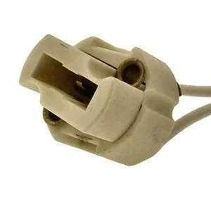 Portalamparas GU9 Ceramico Con Cables De 15cm