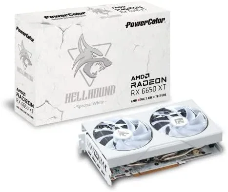 Powercolor RX 6650XT Hellhound Spectral White OC 8G