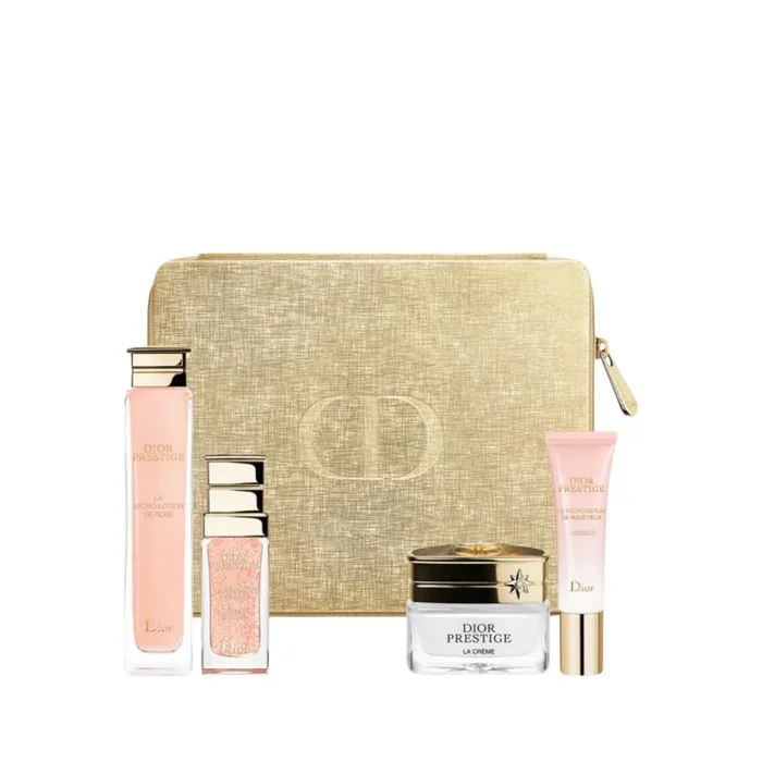 Prestige discovery set set christian dior: prestige la micro, balancing, lotion, for face & neck, 30 ml + prestige le micro-serum de rose, regenerating, eye serum, 7 ml + prestige la creme, repairing, cream, for face, 15 ml