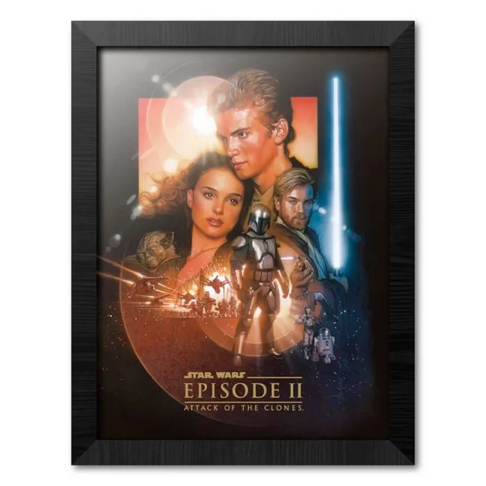 Print enmarcado 30×40 cm star wars episode ii
