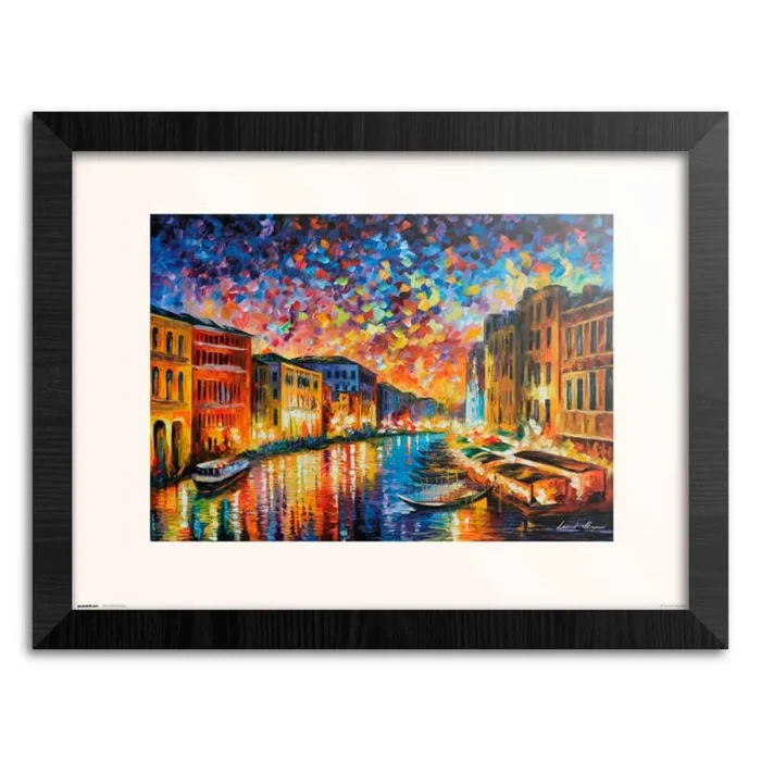 Print enmarcado 30×40 cm venice leonid afremov