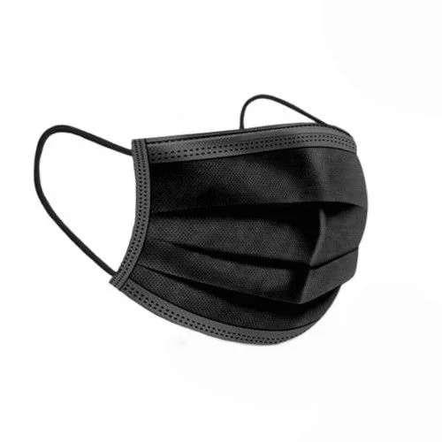 Prosafe pack 40 mascarillas quirurgicas desechables tipo iir – bfe >99.91% – certificado ce – une en 14683:2019+ac:2019 – fabricado en españa – clip nasal ajustable – 3 capas – color negro