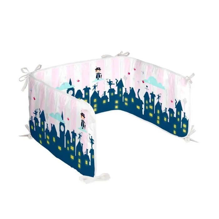 Protector de cuna happyfriday mr fox nanny multicolor 210 x 40 cm