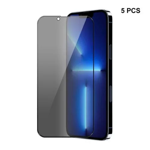 Protector de Pantalla Enkay Hat-Prince para iPhone 13/13 Pro Cobertura Completa 28 Grados Anti-Spy Vidrio Templado (5PCs)