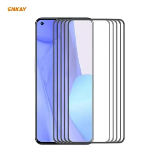 Protector de Pantalla Full Glass para OnePlus 9 5 PCs Enkay Hat-Prince Anti-Drop Glue