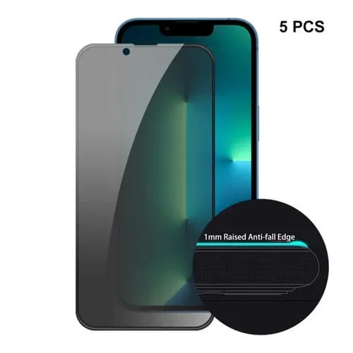 Protector de Pantalla iPhone 13 / 13 Pro Enkay Hat-Prince Privacidad Anticaída (5PCs)