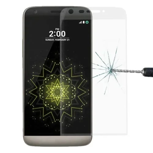 Protector de Pantalla LG G5 Vidrio Templado 0.26mm 9H Curvo 3D (Transparente)