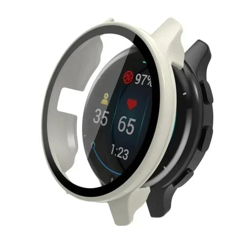 Protector de Pantalla + Rater para Garmin Venu 2S (White de Marfil)