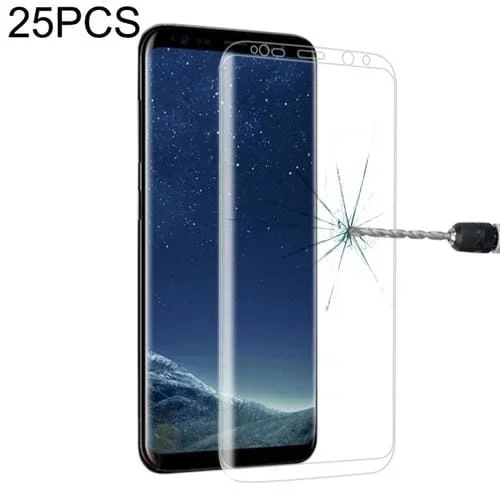 Protector de Pantalla Vidrio Templado Galaxy S8 G9500 Pantalla Completa (Transparente) 25 Piezas