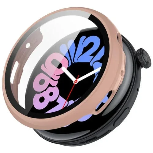 Protector Pantalla + Caja para Vivo Watch 3 con Vidrio Templado (Rosa)